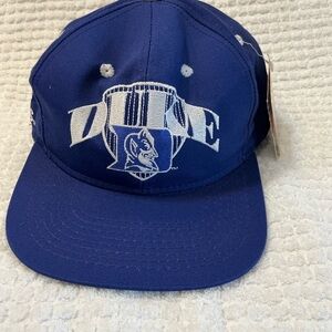 Vintage Duke Blue Devils Snapback Hat #1 Apparel Made in USA NWT